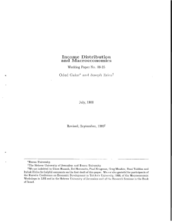 Income Distribution and Macroeconomics