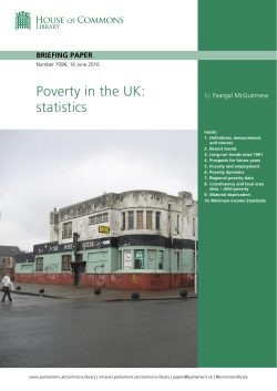 Poverty in the UK: statistics