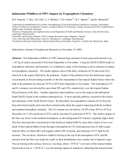 Pollution Export from the Indonesian Wildfires of 1997