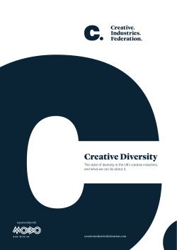 Creative Diversity - Creative Industries Federation