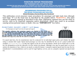 PUNCTURE REPAIR PROCEDURES
