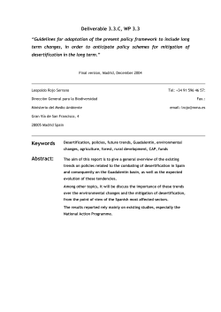 3.3c Guidelines for adaptation of the present policy framework to