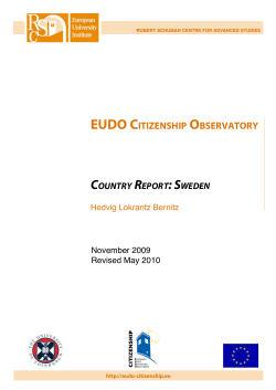 eudo citizenship observatory - Cadmus, EUI Research Repository