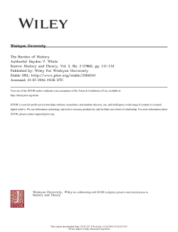 The Burden of History