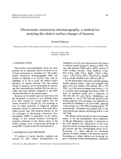 Electrostatic interaction chromatography, a method for assaying the