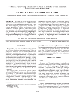 Technical Note: Using calcium carbonate as an osmolar control