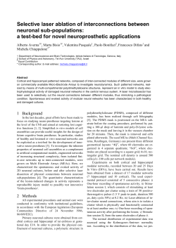 a test-bed for novel neuroprosthetic application