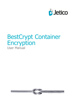 B estCrypt Container Encryption