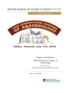 Tuesday, July 5 - International Society of Arachnology