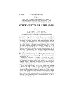 Danforth v. Minnesota - Federal Evidence Review