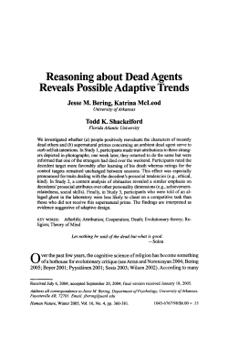 Reasoning about dead agents reveals possible