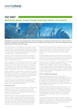 FACT SHEET Addressing climate change through