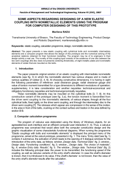 some aspects regarding designing of a new elastic coupling with