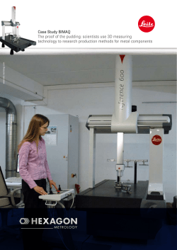 Case Study BIMAQ The proof of the pudding: scientists use 3D