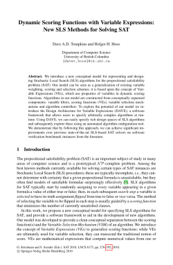 Dynamic Scoring Functions with Variable Expressions: New SLS