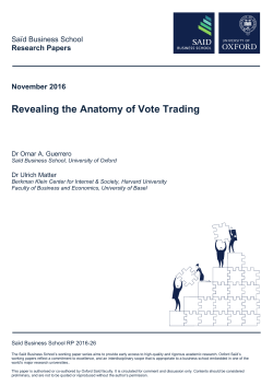 Revealing the Anatomy of Vote Trading - Eureka