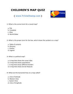 CHILDREN`S MAP QUIZ