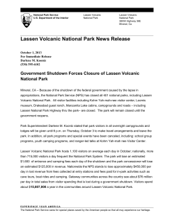 National Park Service - California Guest Services