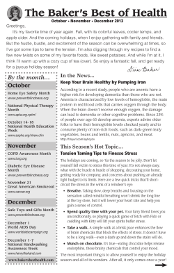 October, November, December 2013