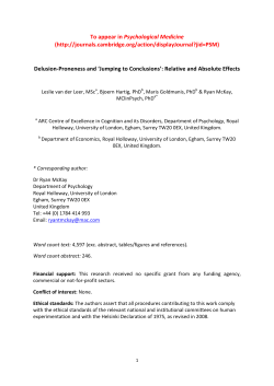 PsychMedicine - Royal Holloway, University of London