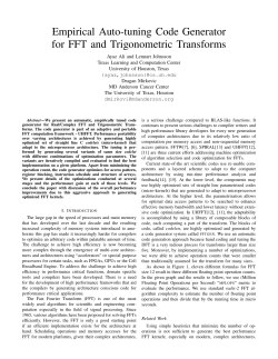 Empirical Auto-tuning Code Generator for FFT and Trigonometric