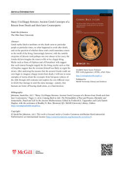 Print this article - Coming Back to Life