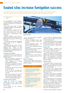 Sealed silos increase fumigation success