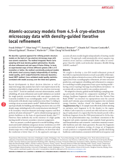 Atomic-accuracy models from 4.5-Е cryo-electron