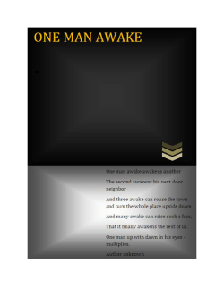 One Man Awake by Rosann