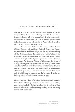 political ideas in the romantic age