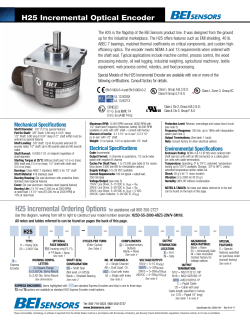 H25 Incremental Ordering Options for assistance call 800-350-2727