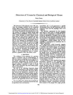 Detection of Viruses by Chemical and Biological