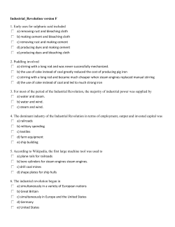 Industrial_Revolution version F 1. Early uses for sulphuric acid