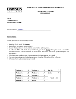 Test 3 - Answers