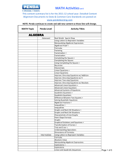 MATH Activitiesver3