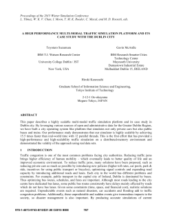 a high performance multi-modal traffic simulation