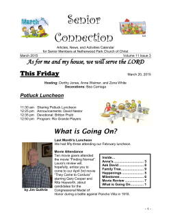 Happenings - Netherwood Park church of Christ