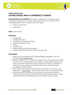 Saving Water - Saskatchewan Environmental Society