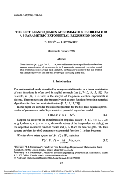 The best least squares approximation problem for a 3