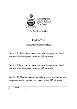 Section A - Devonport High School for Boys