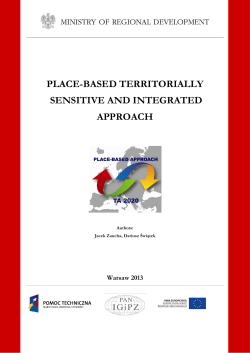 place-based territorially sensitive and integrated approach