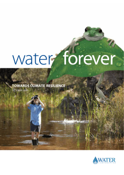 TOWARDS ClIMATE RESIlIENCE