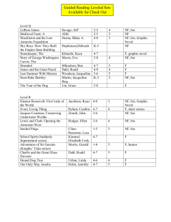Guided Reading Level Sets