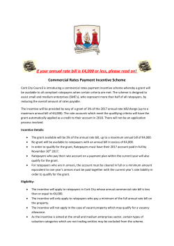 If your annual rate bill is &euro;4,000 or less, please read on!