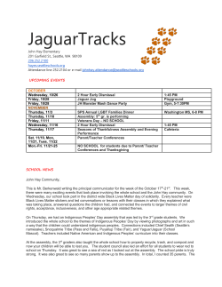 JaguarTracks - John Hay Elementary School