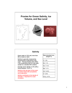 Proxies for Ocean Salinity, Ice Volume, and Sea Level