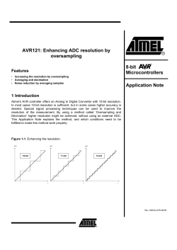Enhancing ADC resolution by oversampling