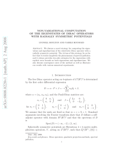 NON-VARIATIONAL COMPUTATION OF THE EIGENSTATES OF