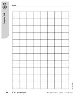 Name Centimeter Grid