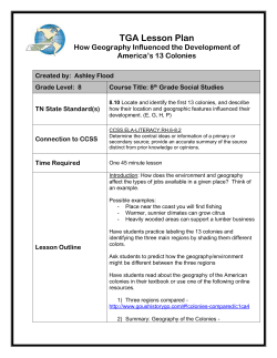TGA Lesson Plan - Tennessee Geographic Alliance